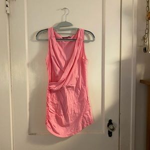 Gently Used Velvet Pink Tank Top Size Large